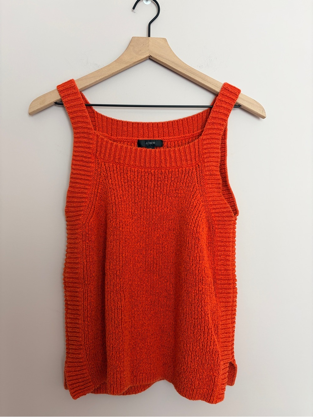 J. Crew Square-neck Ribbed Knit Tank Medium
